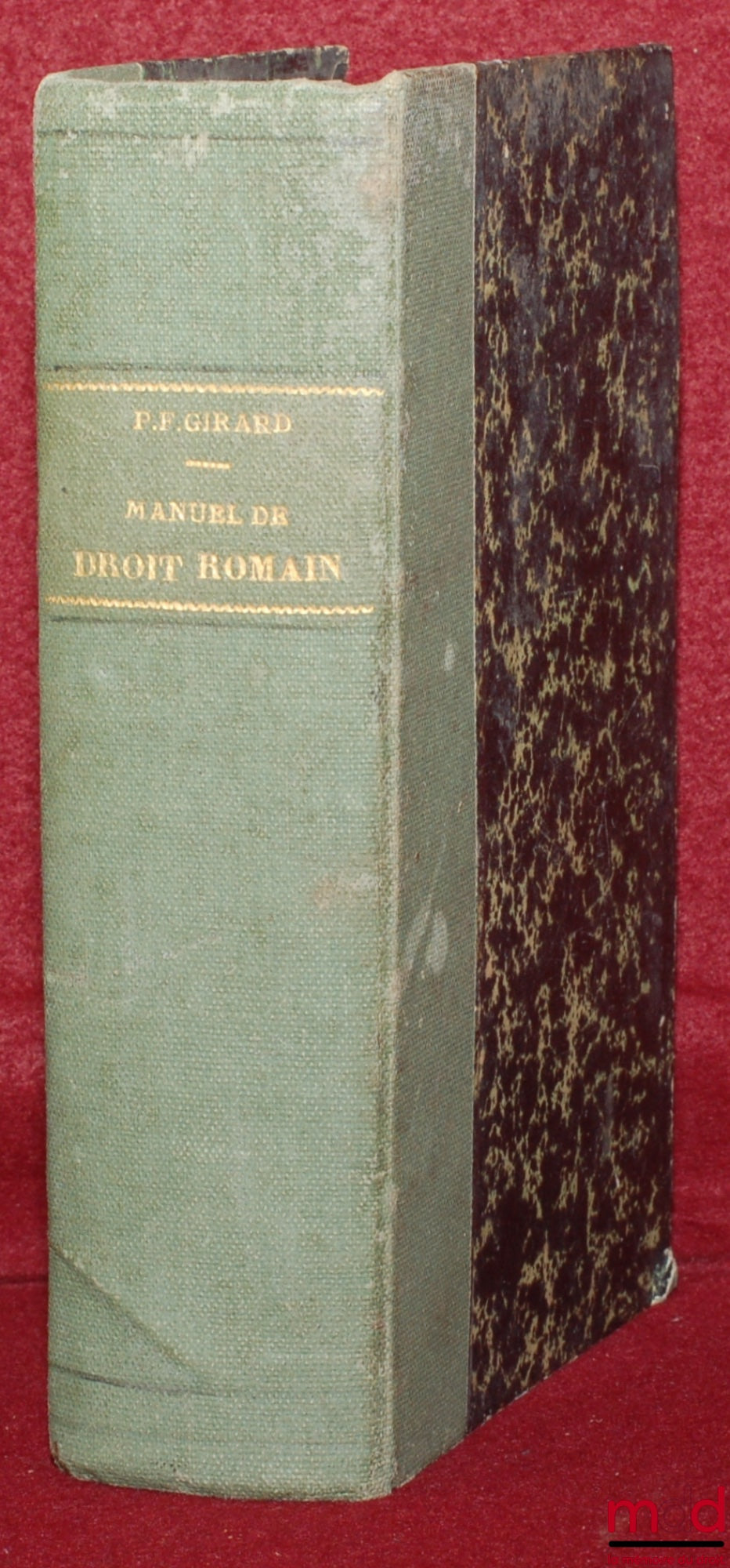 GIRARD (Paul Frédéric) – MANUEL ÉLÉMENTAIRE DE DROIT ROMAIN, 4e éd. revue et augmentée