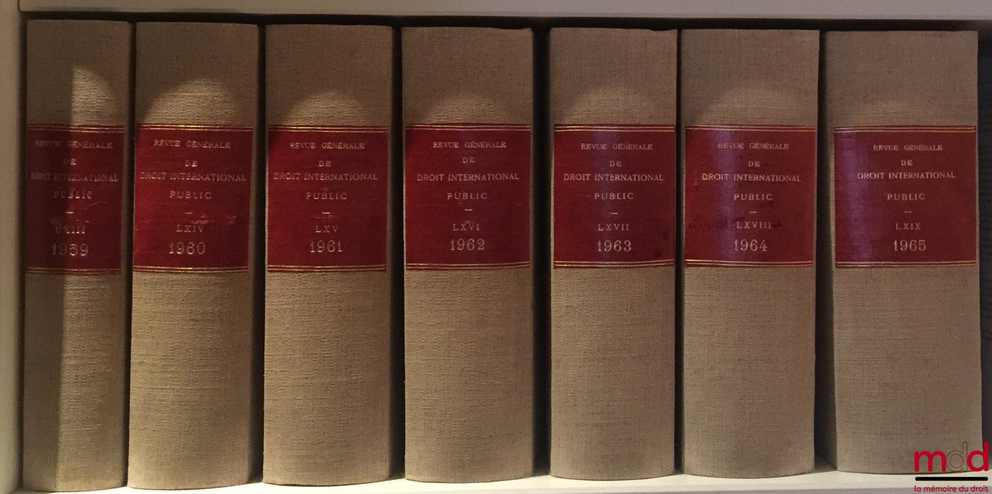 [RGDIP] – REVUE GÉNÉRALE DE DROIT INTERNATIONALE PUBLIC, Revue fondée en 1894 par MM. Pillet, Fauchille et Pédone, de 1959 à 2014 [strictement complète]