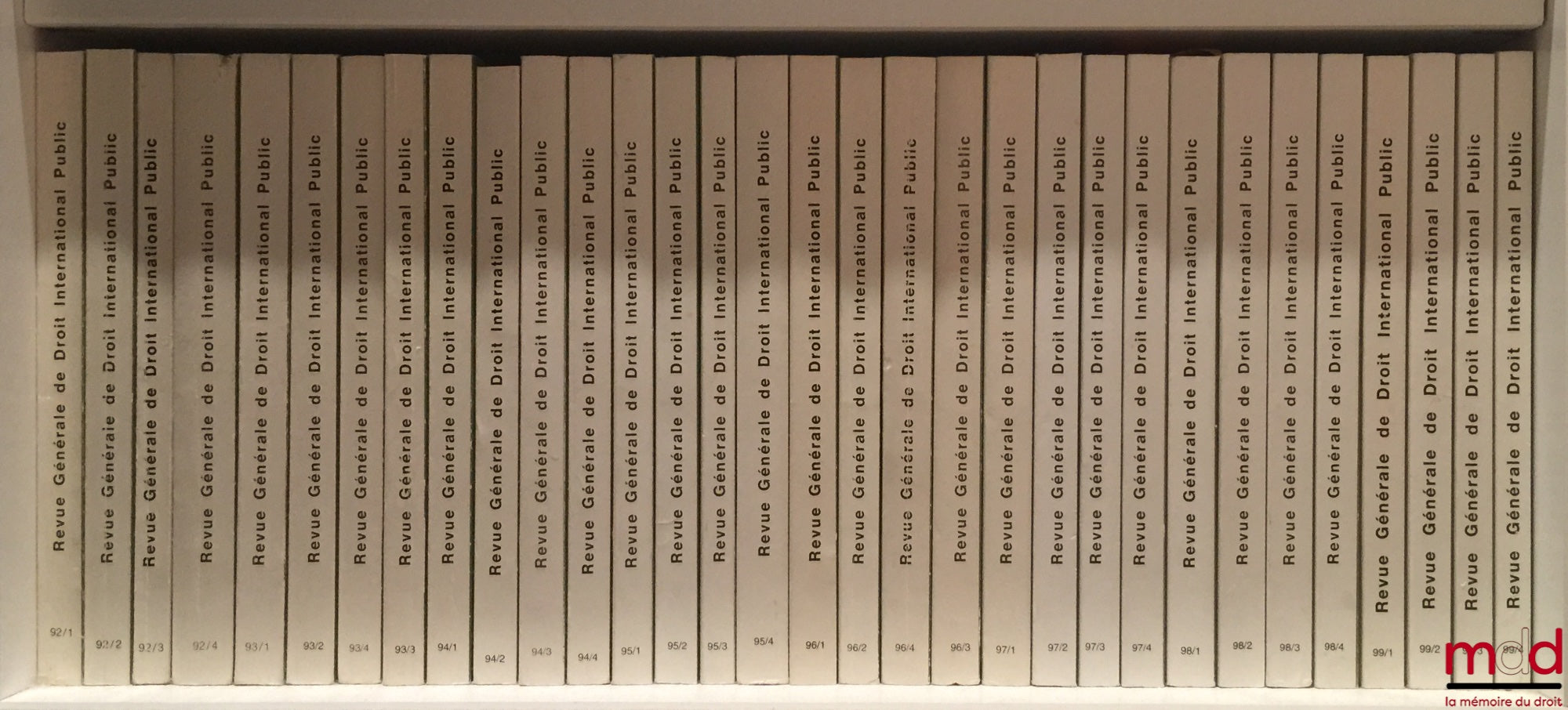 [RGDIP] – REVUE GÉNÉRALE DE DROIT INTERNATIONALE PUBLIC, Revue fondée en 1894 par MM. Pillet, Fauchille et Pédone, de 1959 à 2014 [strictement complète]