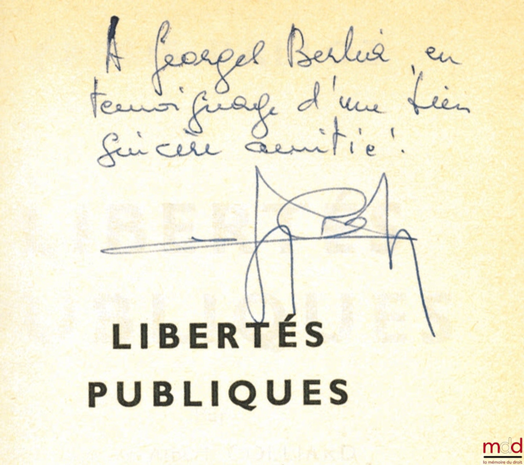 COLLIARD (Claude-Albert) – LIBERTÉS PUBLIQUES, 3ème éd., coll. Précis Dalloz