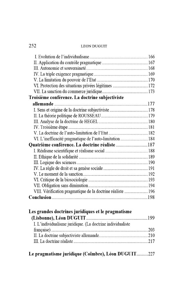 DUGUIT Léon – LE PRAGMATISME JURIDIQUE, Conférences prononcées à Madrid, Lisbonne & Coïmbre (1923), Présentation et traduction (Conférence de Madrid) par Simon GILBERT