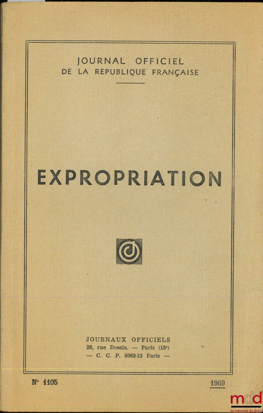 EXPROPRIATION, J.O. de la République Française