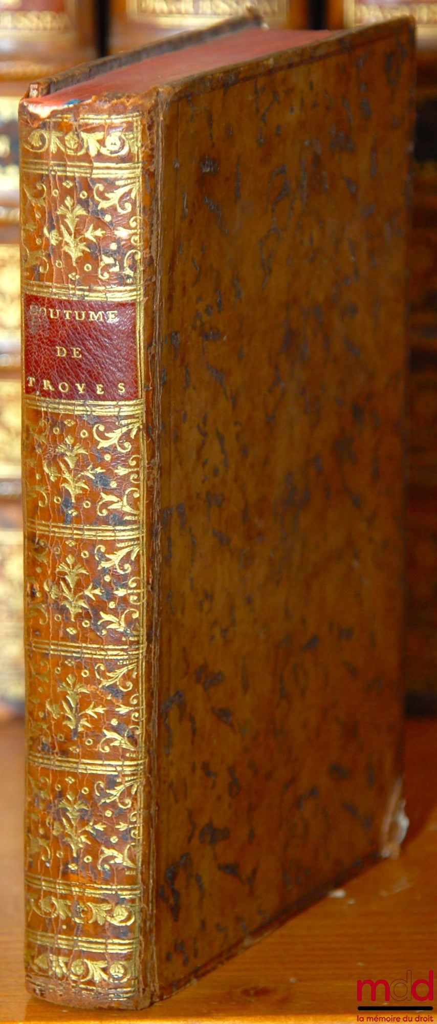 [Customs], [THIERIOT (Jean-Baptiste)] – THE SPIRIT OF THE CUSTOM OF TROYES COMPARED TO THAT OF PARIS. With the Geographical Map of the Territory it governs. A work useful to business people, bourgeois, rural practitioners, all heads of families, & a