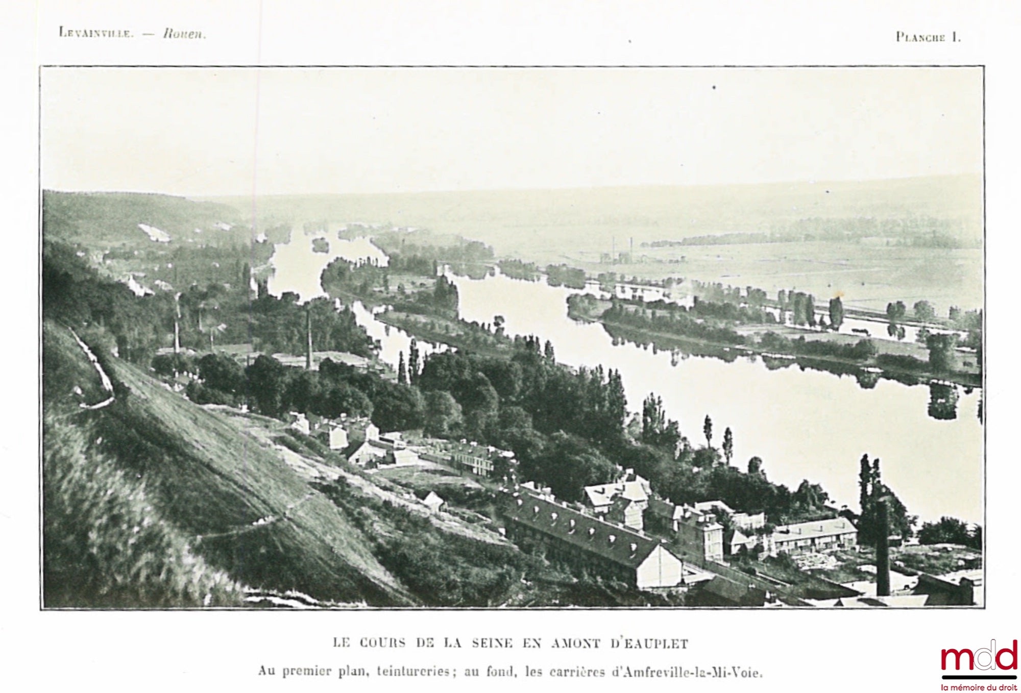 LEVAINVILLE (Jacques) – ROUEN, Étude d’une agglomération urbaine, Avec 24 figures dans le texte, 1 carte, 1 plan de Rouen, 16 planches de reproductions photographiques hors texte