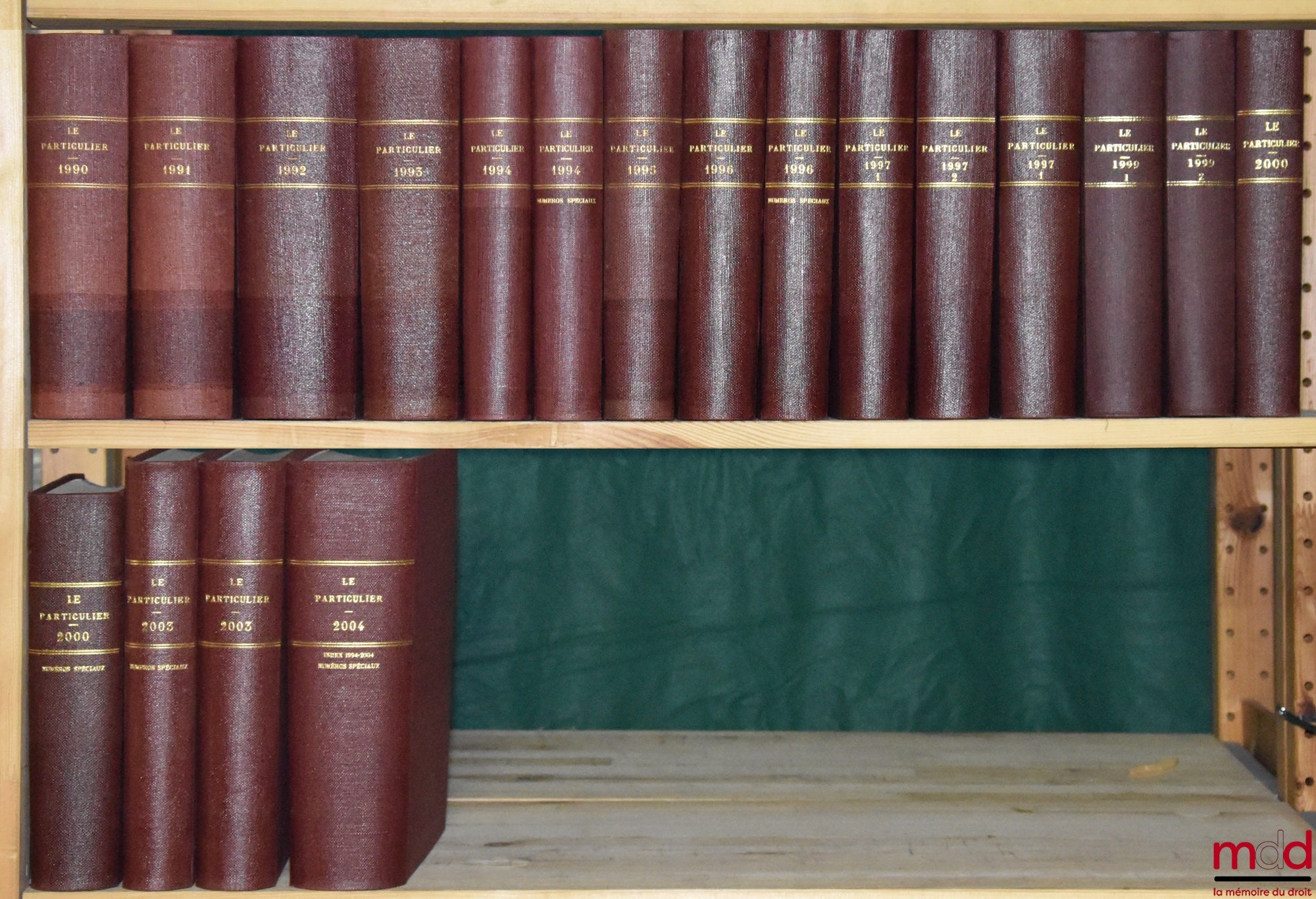 LE PARTICULIER, from 1990 to 2004 (missing issues 1998/2, 2001 and 2002); includes all Special Issues from 1994 to 2004