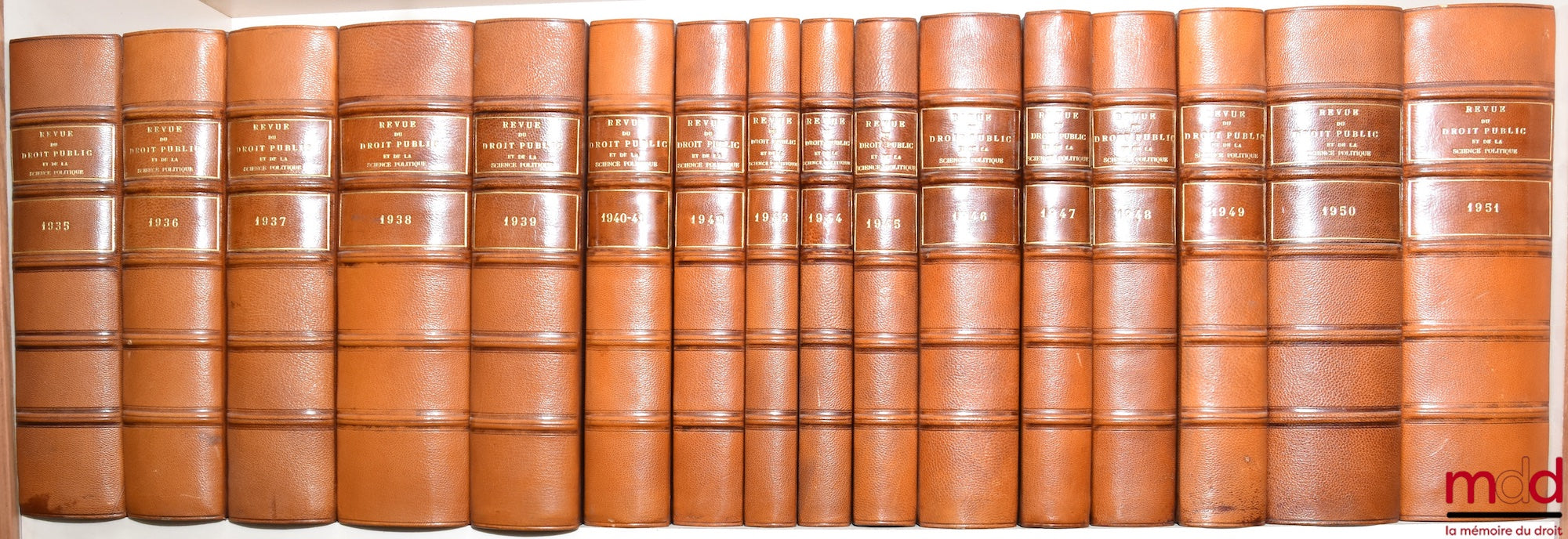 [RDP] – REVUE DU DROIT PUBLIC ET DE LA SCIENCE POLITIQUE EN FRANCE ET À L’ÉTRANGER, Ferdinand LARNAUDE (dir.)…, de 1894 [tête de collection] à 1981 [strictement complet]