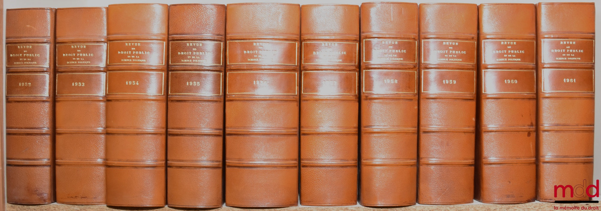 [RDP] – REVUE DU DROIT PUBLIC ET DE LA SCIENCE POLITIQUE EN FRANCE ET À L’ÉTRANGER, Ferdinand LARNAUDE (dir.)…, de 1894 [tête de collection] à 1981 [strictement complet]