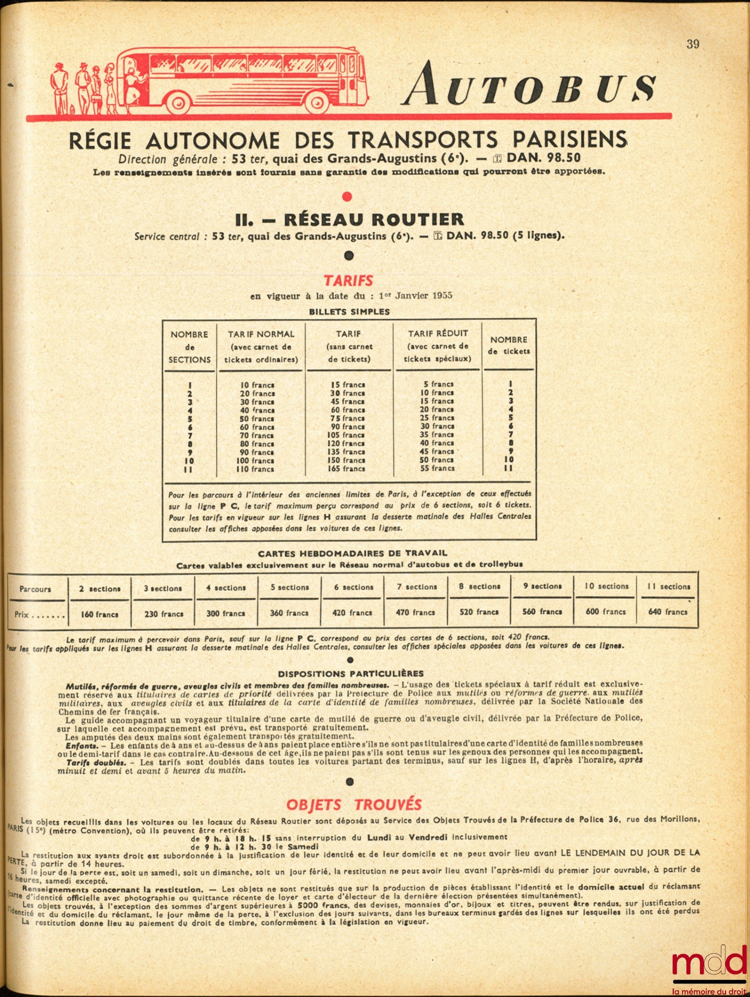 PARIS, PLANS ET RENSEIGNEMENTS, extrait du Bottin
