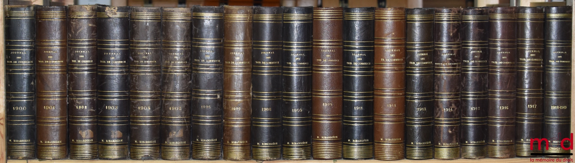 [Tribunal de Commerce] – JOURNAL DES TRIBUNAUX DE COMMERCE renfermant l’exposé complet de la jurisprudence et de la doctrine des auteurs en matière commerciale, par MM. Teulet et Camberlin, de 1852 [tête de collection] à 1937 (mq. 1921) ; TABLE GÉNÉRALE D