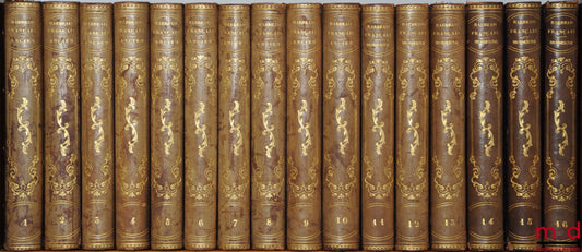 [Panckoucke - French Bar] – FRENCH BAR. COLLECTION OF MASTERPIECES OF JUDICIAL ELOQUENCE IN FRANCE, compiled by Messrs. CLAIR and CLAPIER, 1st and 2nd Series