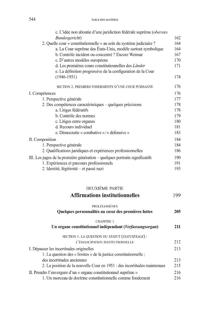GAILLET (Aurore ) – LA COUR CONSTITUTIONNELLE FÉDÉRALE ALLEMANDE,  Reconstruire une démocratie par le droit (1945-1961)   Préfaces de Dieter GRIMM et Michael STOLLEIS  Ouvrage couronné par le Prix 2022 de la Fondation Édouard Bonnefous de l’Institut de Fr
