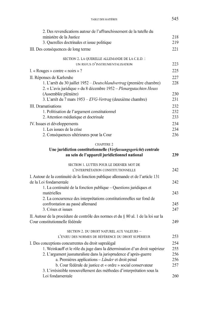 GAILLET (Aurore ) – LA COUR CONSTITUTIONNELLE FÉDÉRALE ALLEMANDE,  Reconstruire une démocratie par le droit (1945-1961)   Préfaces de Dieter GRIMM et Michael STOLLEIS  Ouvrage couronné par le Prix 2022 de la Fondation Édouard Bonnefous de l’Institut de Fr