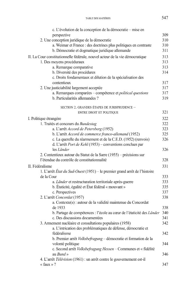 GAILLET (Aurore ) – LA COUR CONSTITUTIONNELLE FÉDÉRALE ALLEMANDE,  Reconstruire une démocratie par le droit (1945-1961)   Préfaces de Dieter GRIMM et Michael STOLLEIS  Ouvrage couronné par le Prix 2022 de la Fondation Édouard Bonnefous de l’Institut de Fr