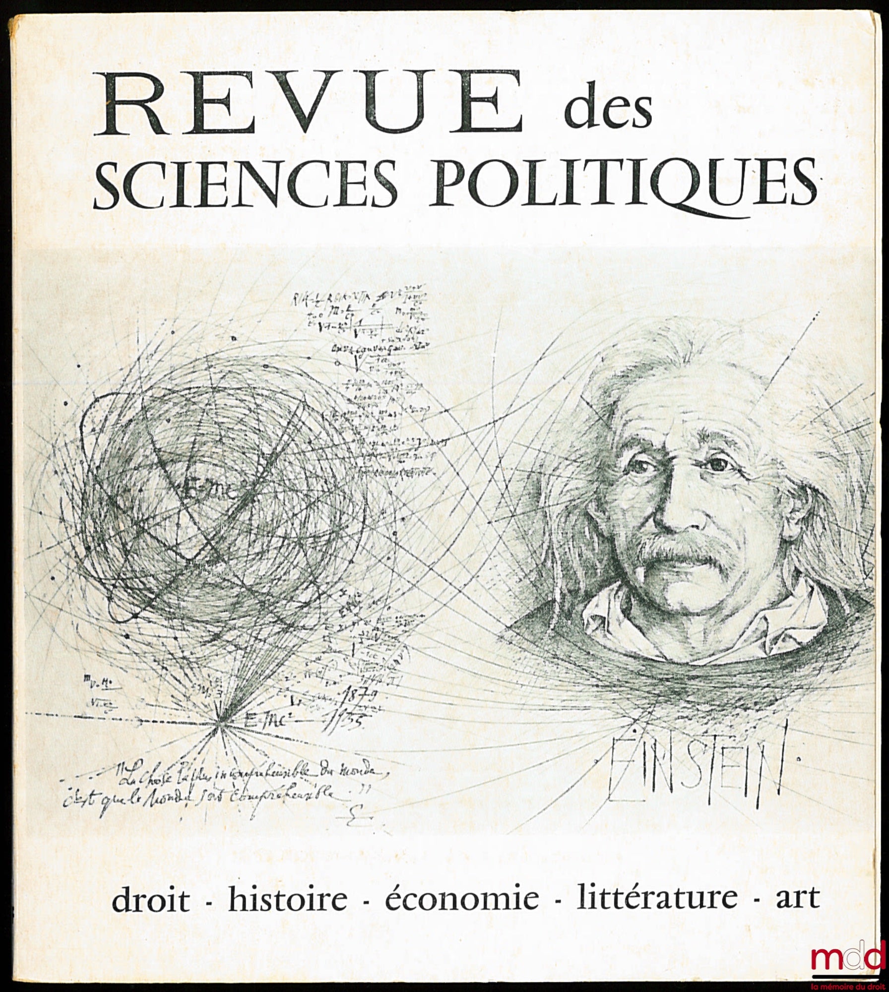 REVUE DES SCIENCES POLITIQUES, 2ème trim. 1971 et Supplément