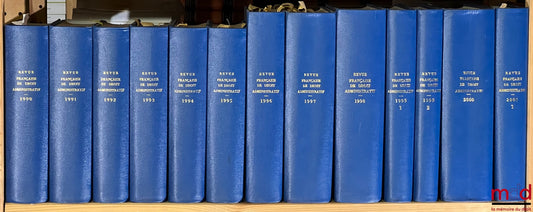 [RFDA] – FRENCH REVIEW OF ADMINISTRATIVE LAW, from 1990 to 2015