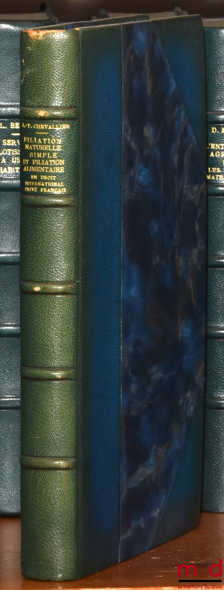 CHEVALLIER (Jean-Yves) – SIMPLE NATURAL FILIATION AND ALIMENTARY FILIATION IN FRENCH PRIVATE INTERNATIONAL LAW, Preface by Yvon Loussouarn, Bibl. de droit privé, t. LXXXII