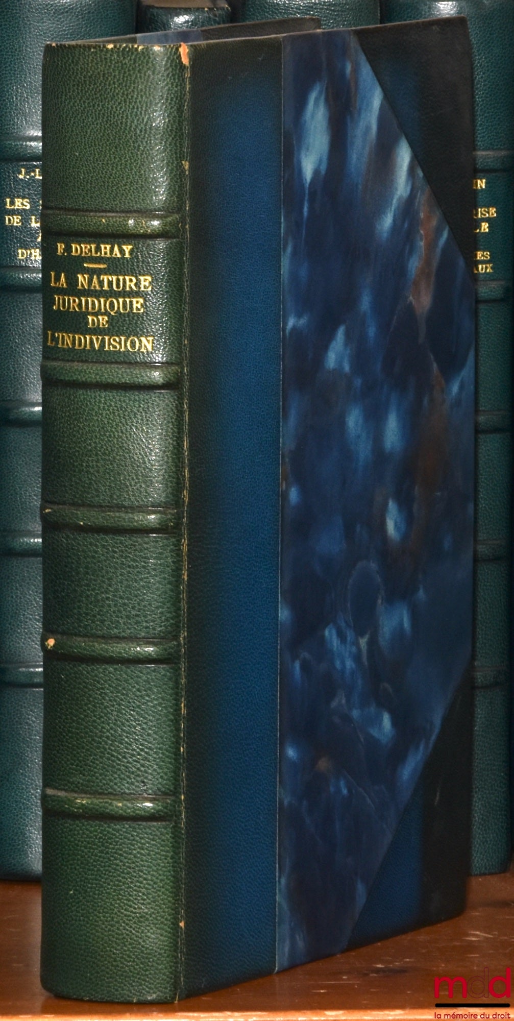 DELHAY (Francis) – THE LEGAL NATURE OF JOINT OWNERSHIP, Contribution to the study of the relationship between the concept of joint ownership and the concepts of civil society and legal personality, Bibl. de droit privé, t. LXXXIX