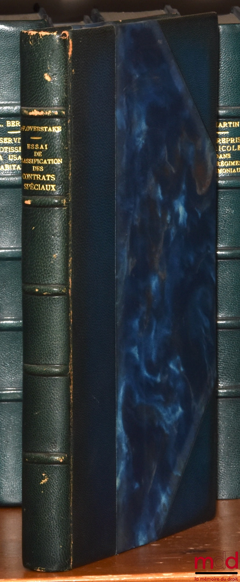 OVERSTAKE (Jean-Francis) – ESSAY ON THE CLASSIFICATION OF SPECIAL CONTRACTS, Preface by Jean Brethe de la Gressaye, Bibl. de droit privé, t. XCI