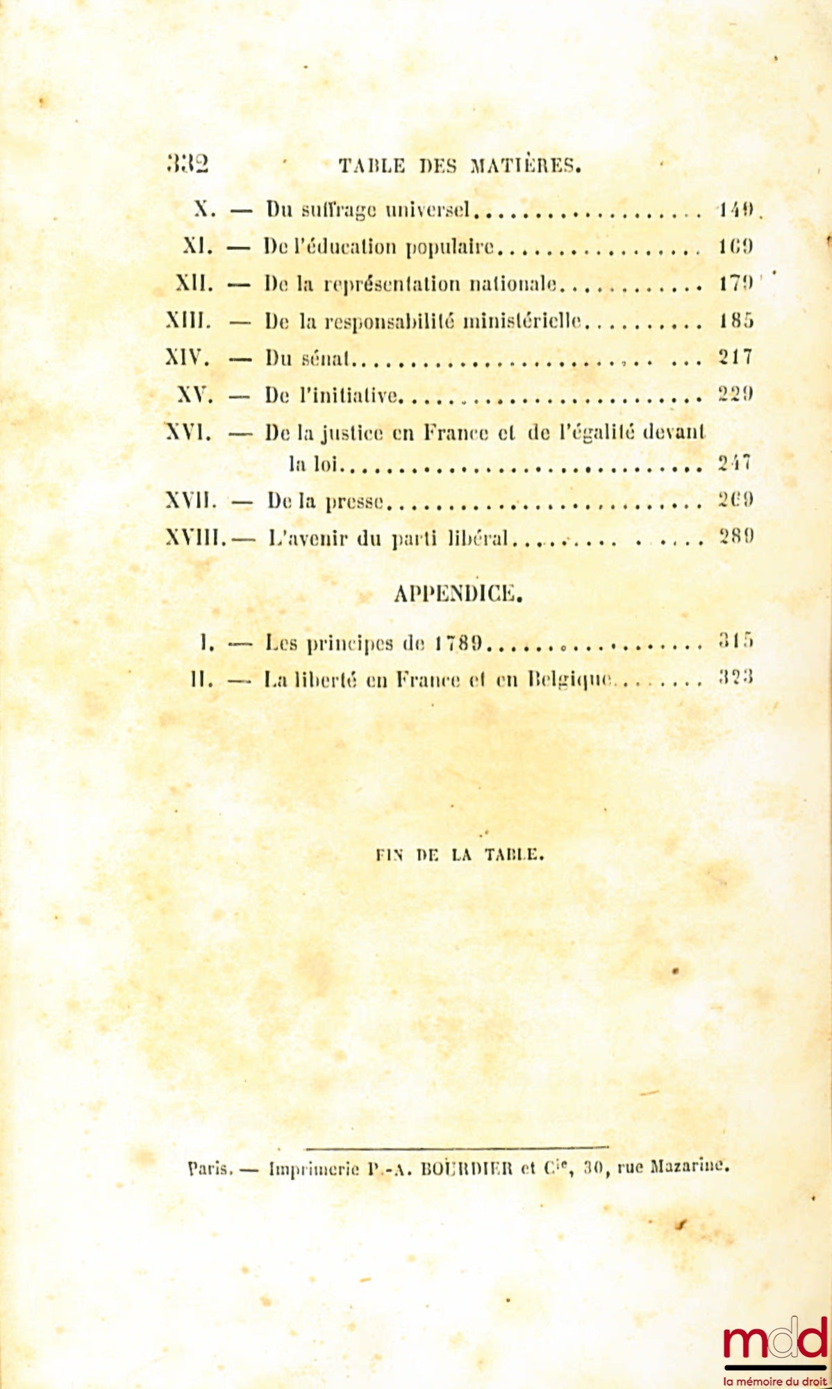 LABOULAYE (Édouard) – THE LIBERAL PARTY ITS PROGRAMME AND ITS FUTURE, 2nd ed.