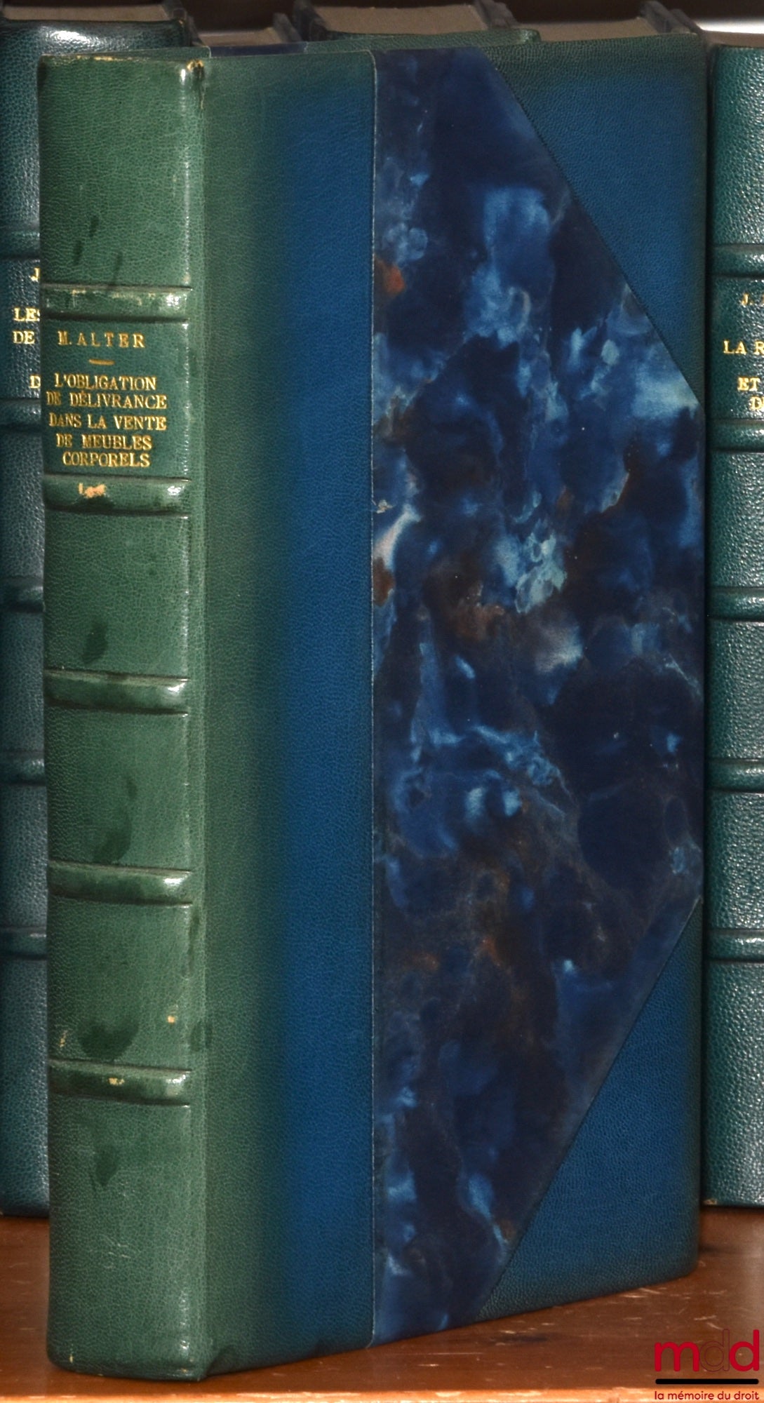 ALTER (Michel) – THE OBLIGATION TO DELIVER IN THE SALE OF TANGIBLE MOVABLE PROPERTY, Preface by Pierre Catala, Bibl. de droit privé, t. CXXII