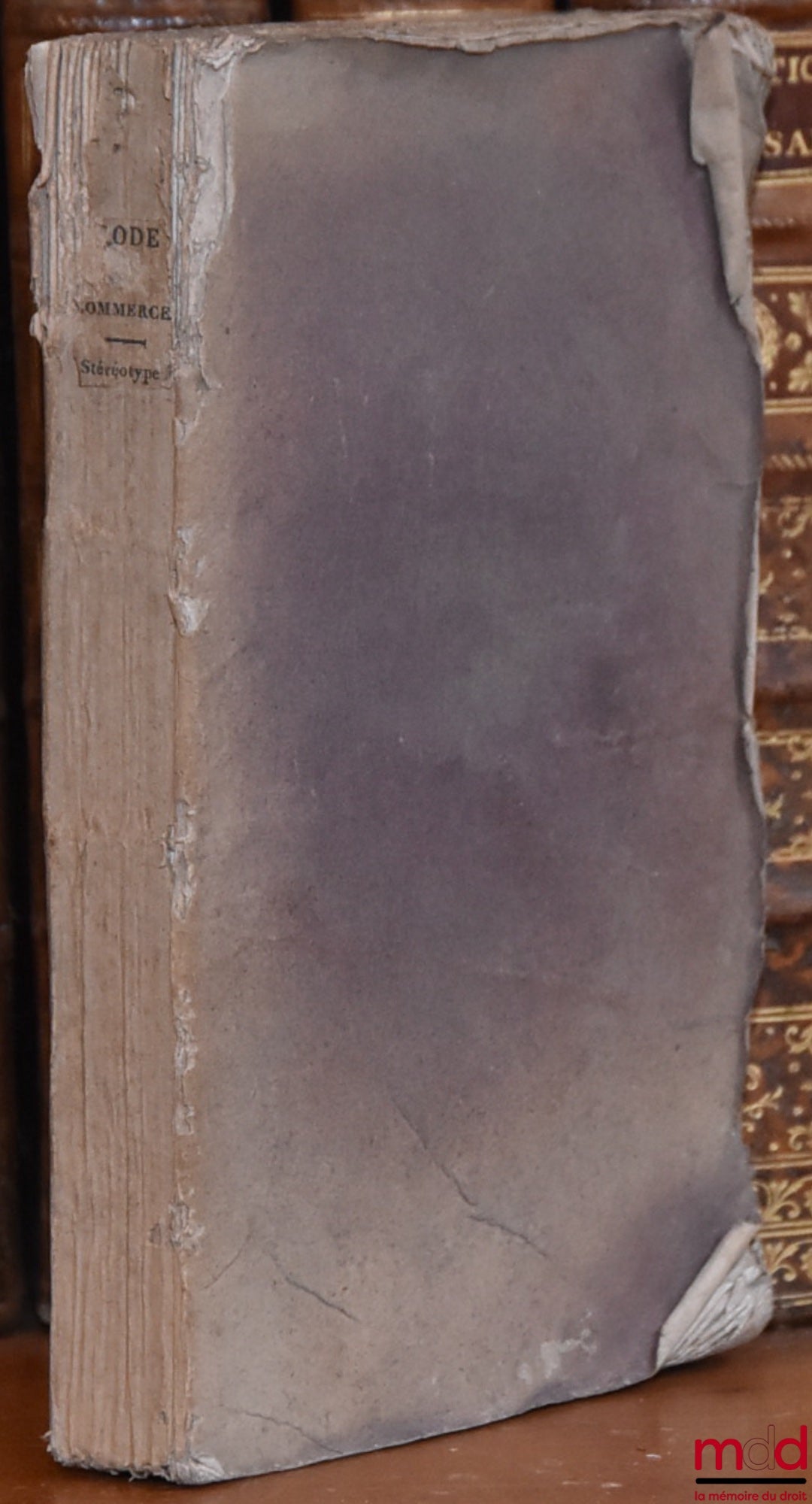 [Commercial Code] – COMMERCIAL CODE, Edition conforming to the original edition of the Imperial Printing Office; to which has been added the statement of reasons and an analytical and reasoned Table of Contents