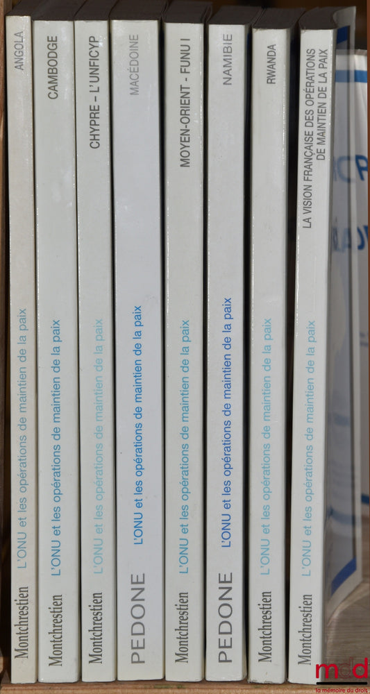 [Collective] – The UN and Peacekeeping Operations, CEDIN-Paris I: – Angola (1988-1997), edited by E. Morel, C. El Hocine &amp; E. Medrinal; – Cambodia (1991-1993), Miprenuc, Apronuc, by S. Barbier; – Cyprus - UNFICYP, by P. Achilleas