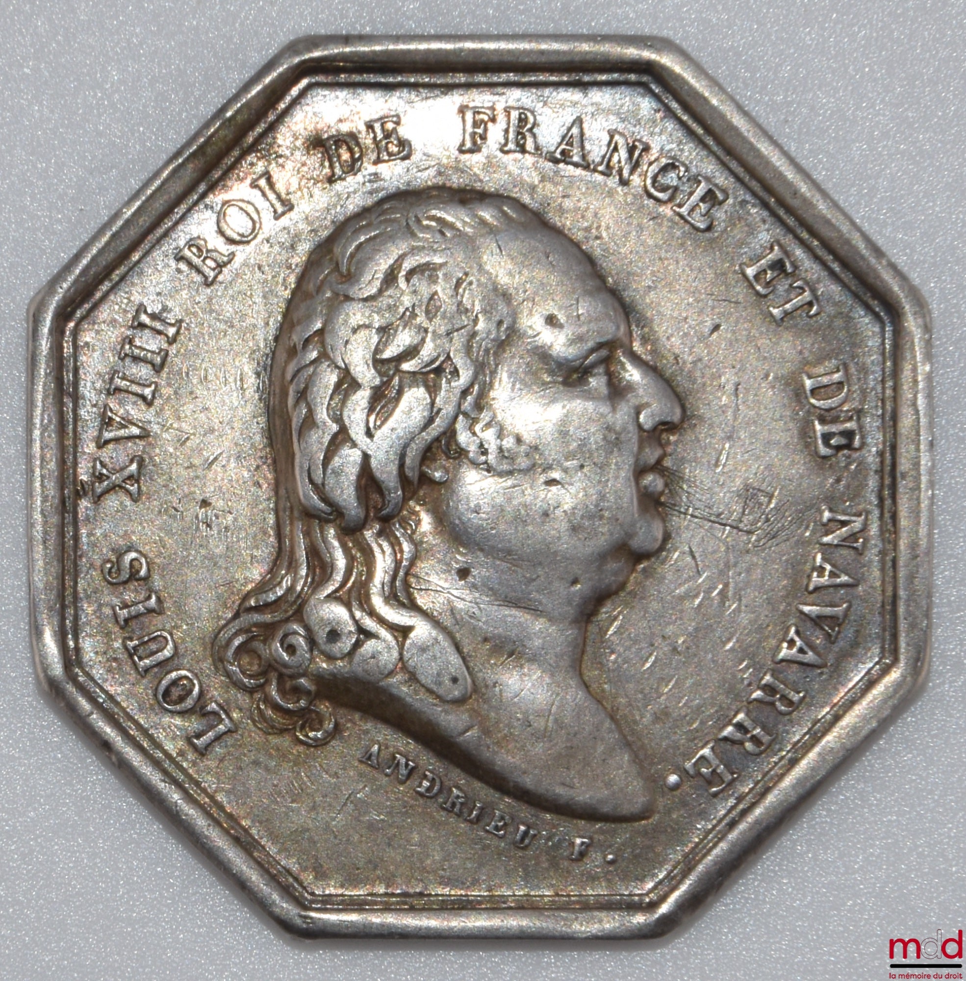 [King's Council of State] – TOKEN: LOUIS XVIII KING OF FRANCE AND NAVARRE; LAWYERS TO THE KING'S COUNCILS AND THE COURT OF CASSATION