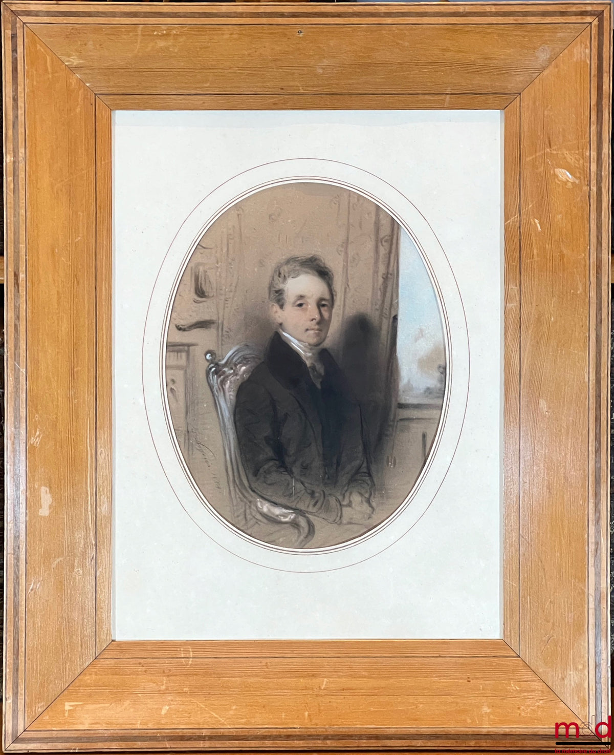 [SIREY] – PRESUMED PORTRAIT OF AIMÉ ALEXIS SIREY, SON OF JEAN-BAPTISTE SIREY, French School, late 19th century