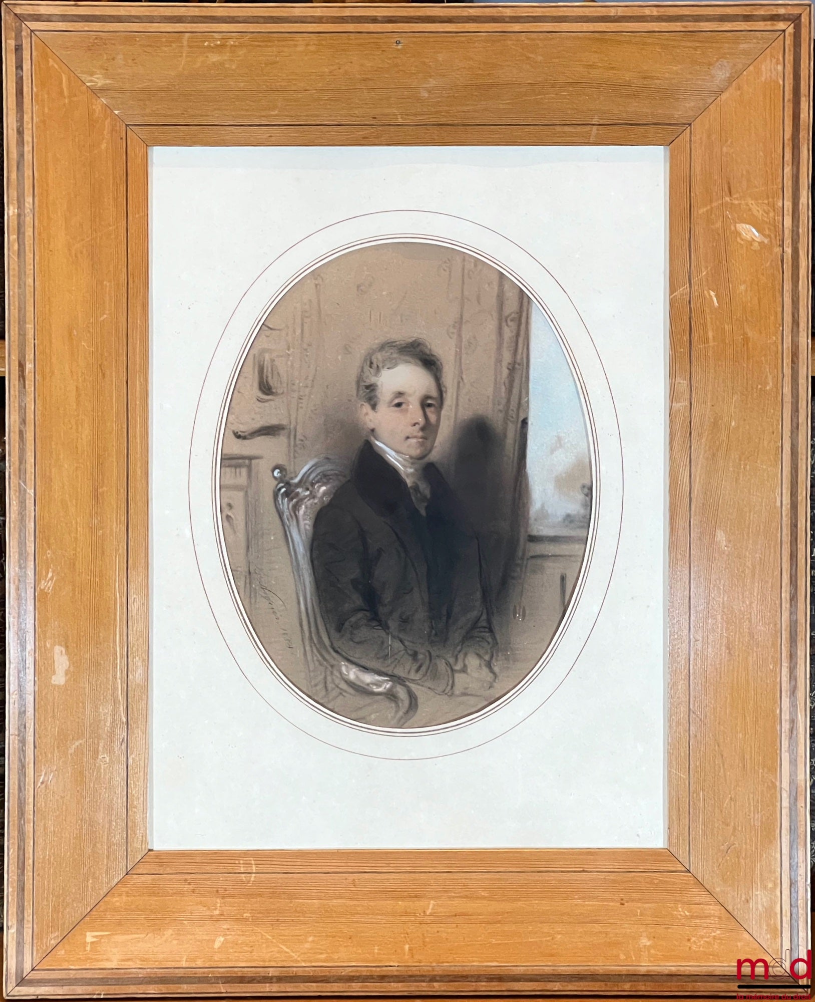 [SIREY] – PRESUMED PORTRAIT OF AIMÉ ALEXIS SIREY, SON OF JEAN-BAPTISTE SIREY, French School, late 19th century