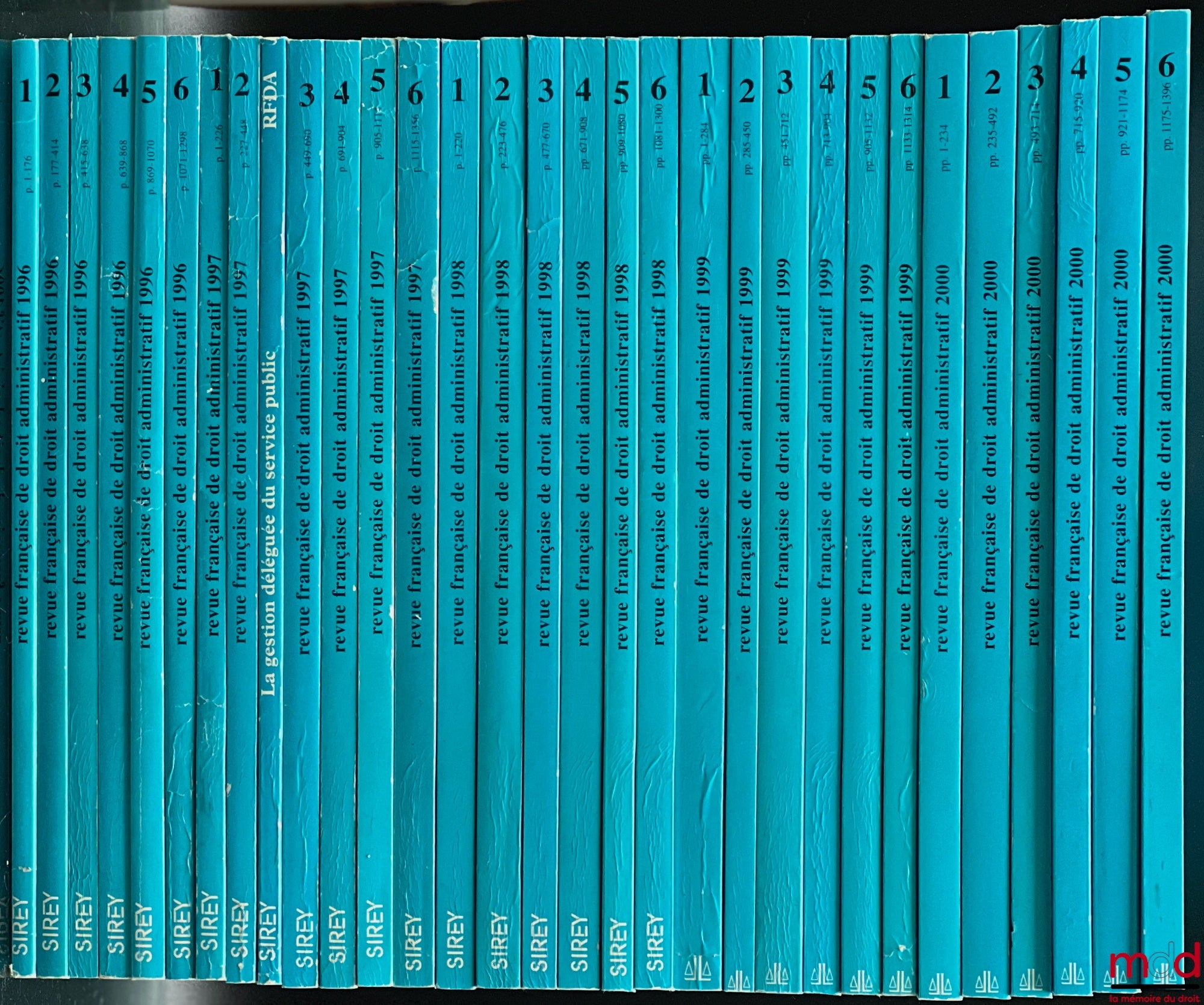 [RFDA] – REVUE FRANÇAISE DE DROIT ADMINISTRATIF, de 1984 (n° 0) à 5/2023 [strictement complet]