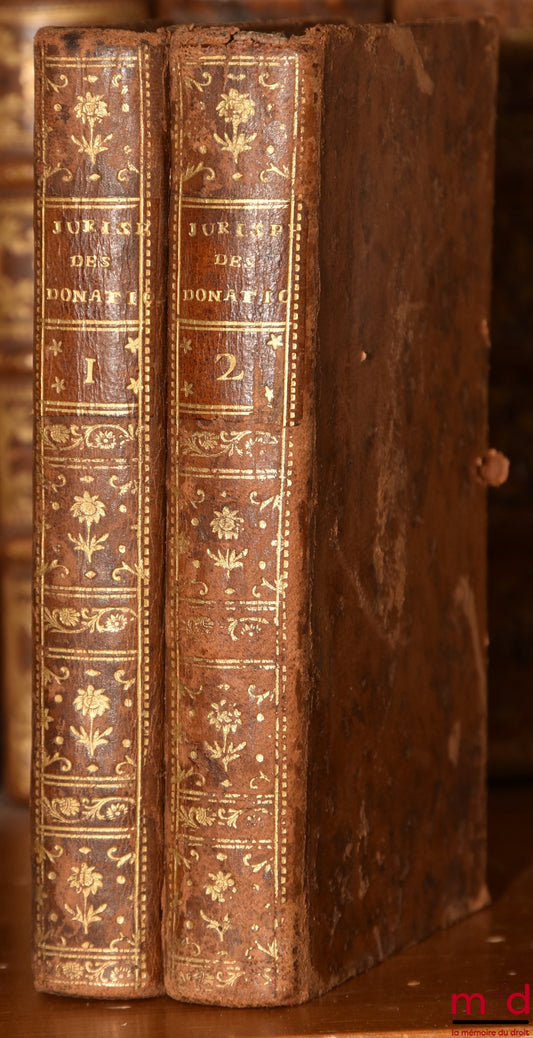 ROUSSILHE (Pierre) – THE JURISPRUDENCE OF GIFTS INTER VIVOS, according to the usage of all the Parliaments &amp; Seats of the Kingdom, whether Countries of Written Law, or Customary Law Countries, (mq. t. III)