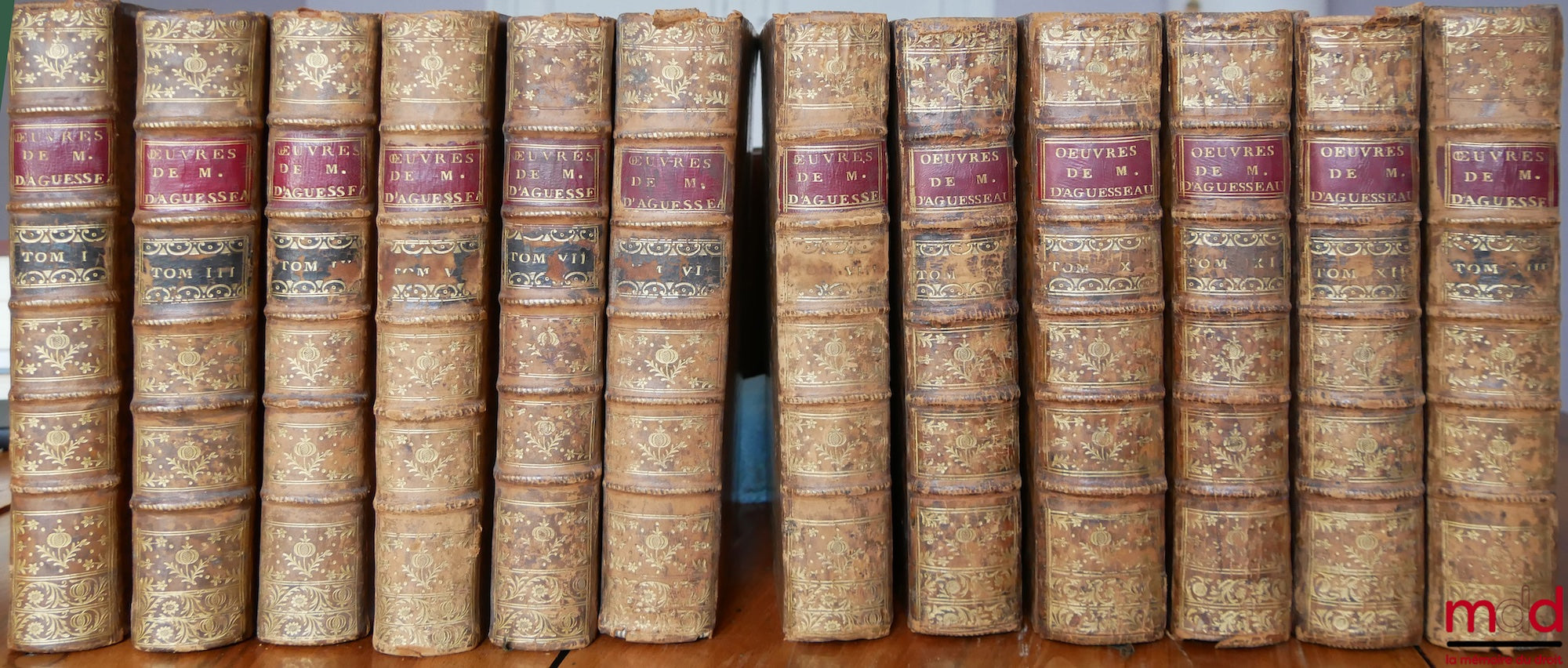 D'AGUESSEAU (Henri François) – WORKS OF MR. CHANCELLOR D'AGUESSEAU Vol. I: Speeches for the opening of hearings, Mercuriales, Indictments and other speeches delivered on various occasions, Instructions on studies suitable for training