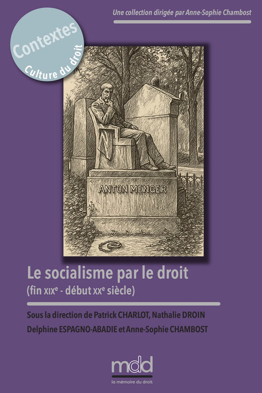 LE SOCIALISME PAR LE DROIT  (fin XIXe - début XXe siècle)   Sous la direction de Patrick CHARLOT, Nathalie DROIN, Delphine ESPAGNO-ABADIE et Anne-Sophie CHAMBOST,   coll. Contextes. Culture du droit, t. VI