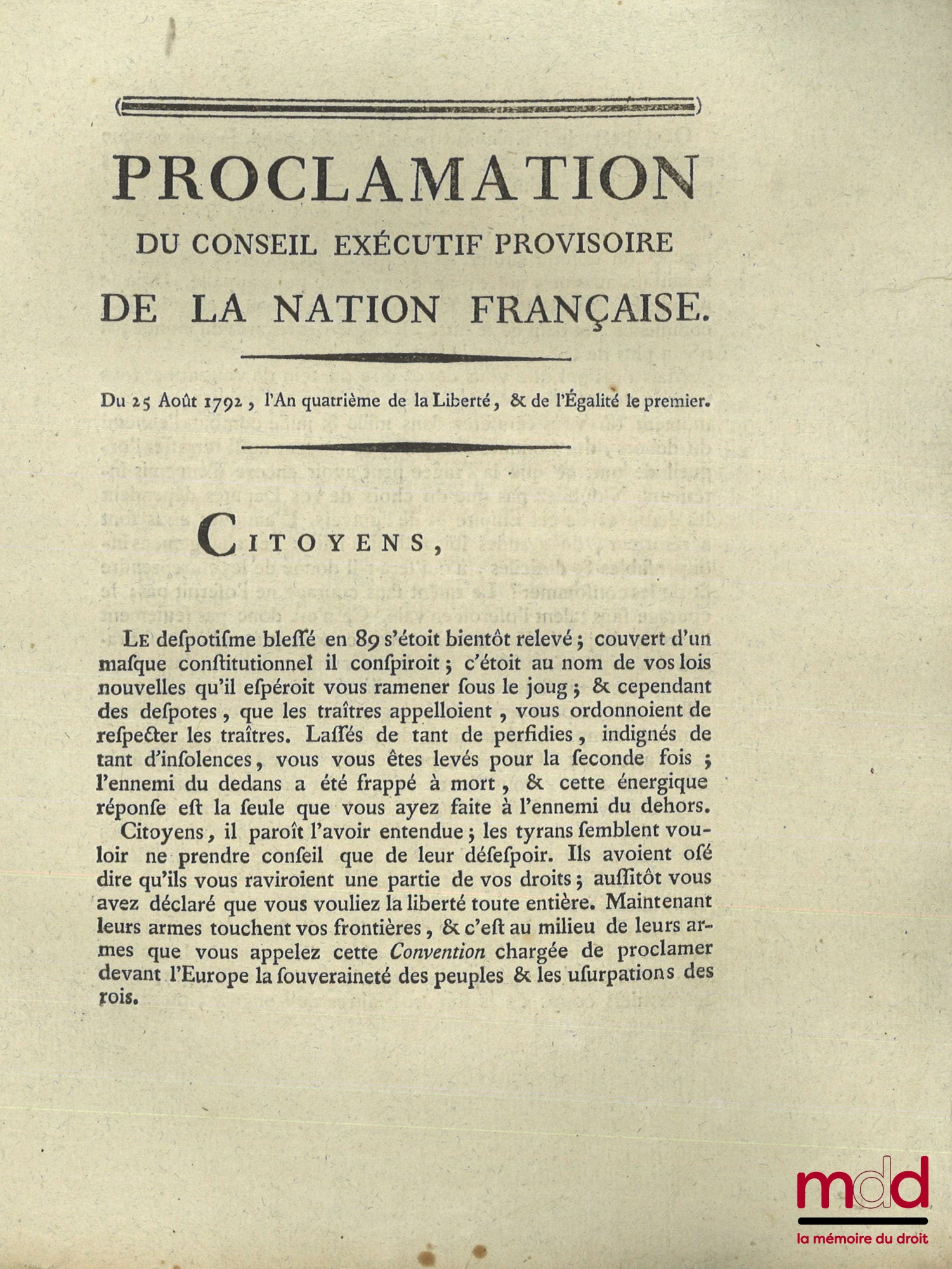ENSEMBLE DE 30 BULLETINS DES LOIS, DÉCRETS ET PROCLAMATIONS : - Loi relative aux troubles survenus dans la ville de Douay, Paris, 19 mars 1791, (4 p.) ; - Loi qui détermine les cas où le Roi sera censé avoir abdiqué la Couronne, & pourra être poursuivi co
