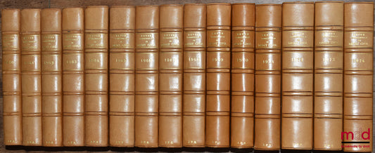 [RTDCiv. - ESMEIN (Adhémar)] – REVUE TRIMESTRIELLE DE DROIT CIVIL, fondée par Adhémar Esmein, de 1960 à 2000 [complet]