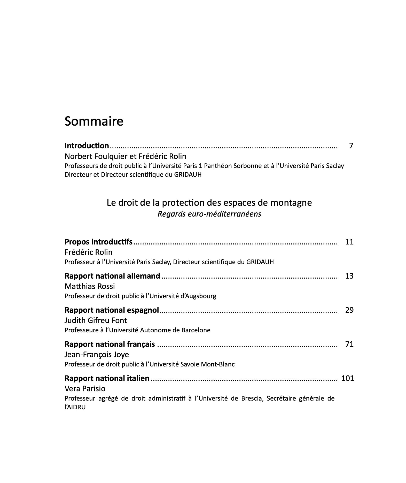 Les Cahiers du GRIDAUH, Numéro 36/2026 :  LE GRIDAUH HORS LES MURS  Ouvrage coordonné par Norbert Foulquier et Frédéric Rolin