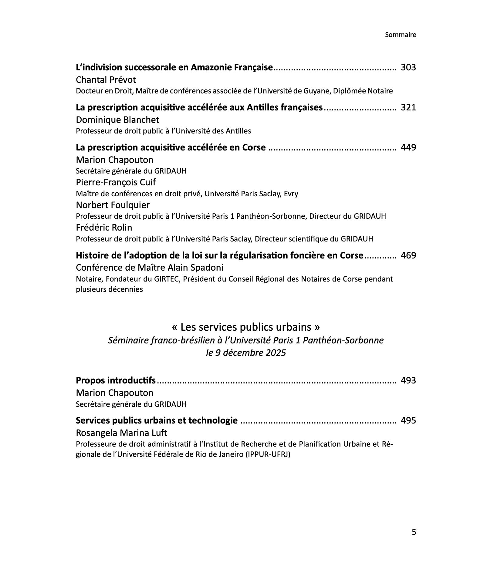 Les Cahiers du GRIDAUH, Numéro 36/2026 :  LE GRIDAUH HORS LES MURS  Ouvrage coordonné par Norbert Foulquier et Frédéric Rolin