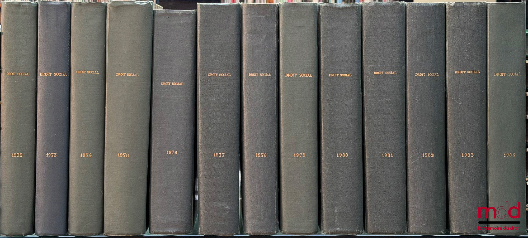 DROIT SOCIAL, revue mensuelle fondée en 1938 par François de Menthon et Pierre-Henri Teitgen, de 1938 [tête de collection] à 2008 [strictement complet]