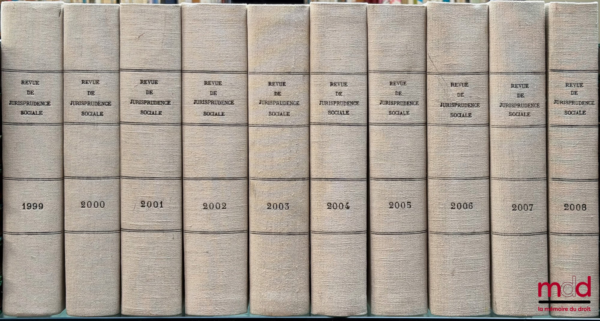 [RJS] – REVUE DE JURISPRUDENCE SOCIALE, fondée en 1989, de 1989 [tête de collection] à 2008 [complet]