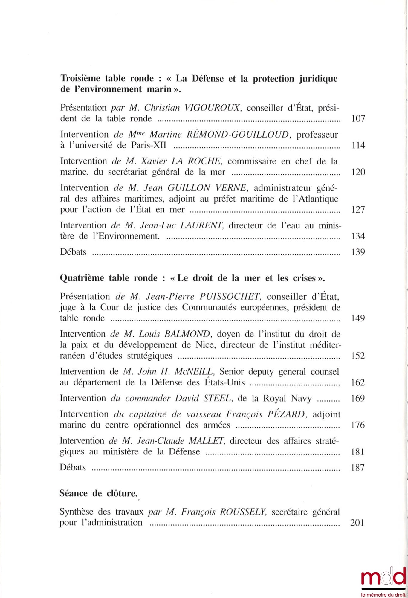 [Symposium] – MARITIME RIGHTS AND DEFENSE, Proceedings of the symposium of March 28 and 29, 1966