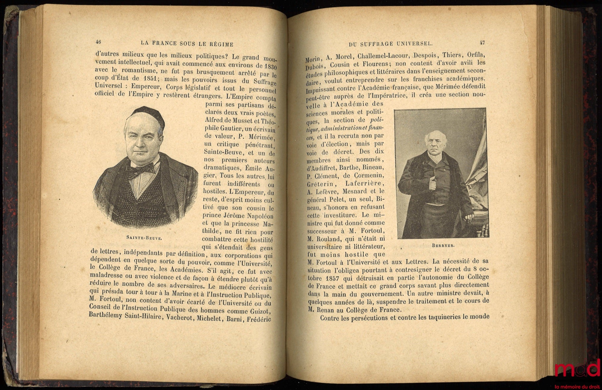 ZEVORT (Edgar) – FRANCE UNDER THE REGIME OF UNIVERSAL SUFFRAGE, Illustrated History Library