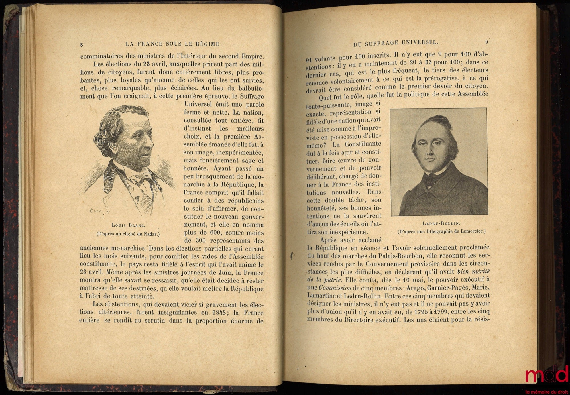 ZEVORT (Edgar) – FRANCE UNDER THE REGIME OF UNIVERSAL SUFFRAGE, Illustrated History Library