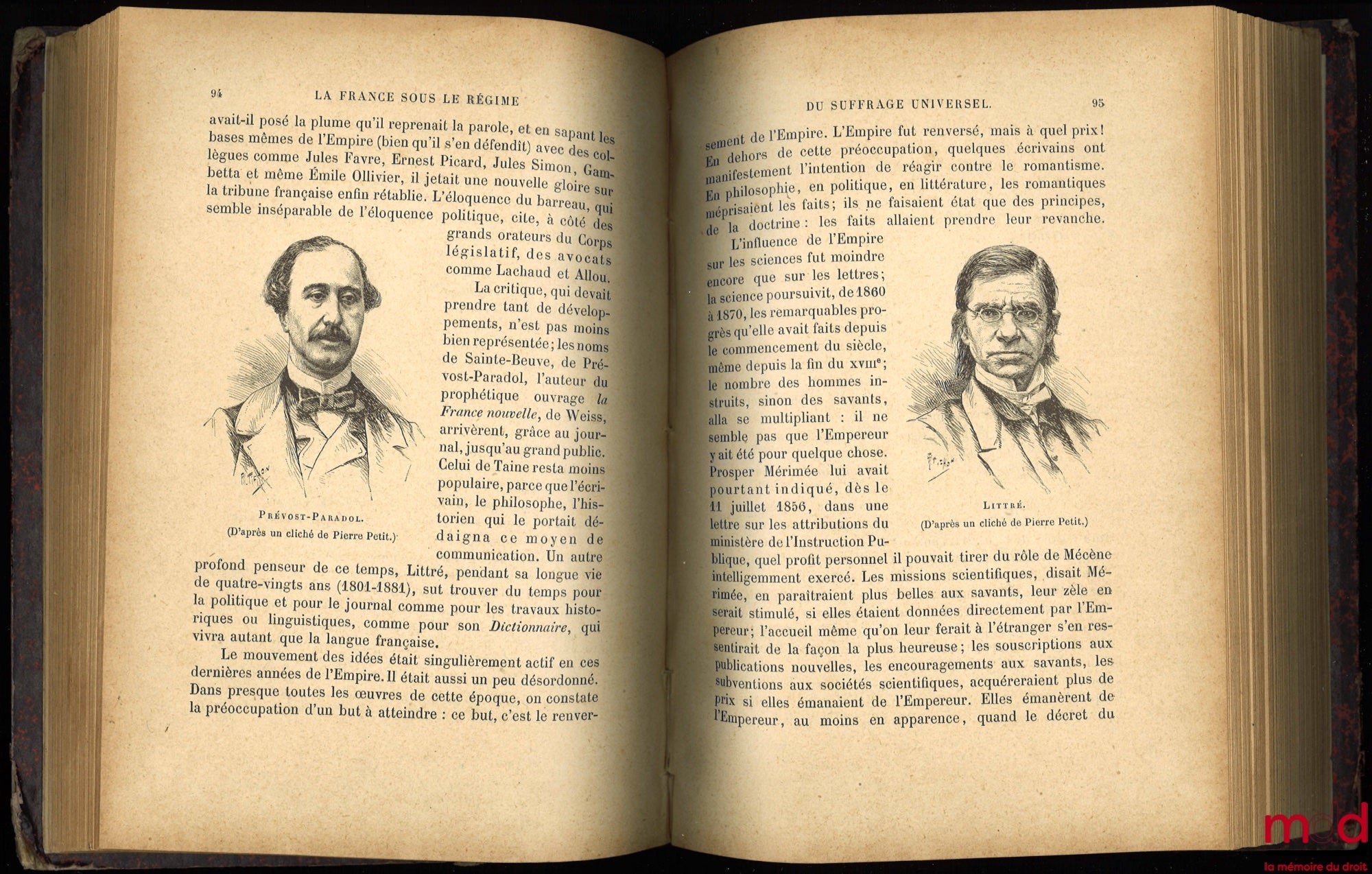 ZEVORT (Edgar) – FRANCE UNDER THE REGIME OF UNIVERSAL SUFFRAGE, Illustrated History Library
