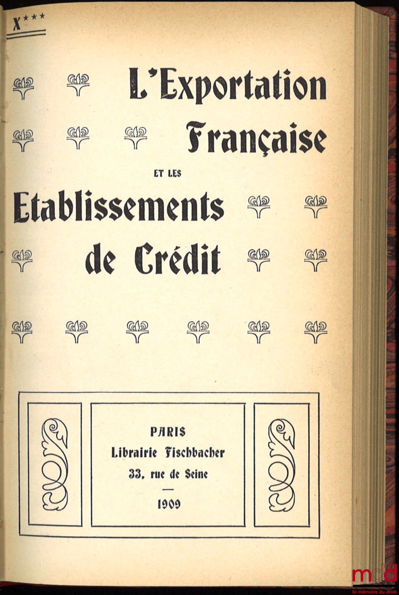 FRENCH EXPORTS AND CREDIT INSTITUTIONS
