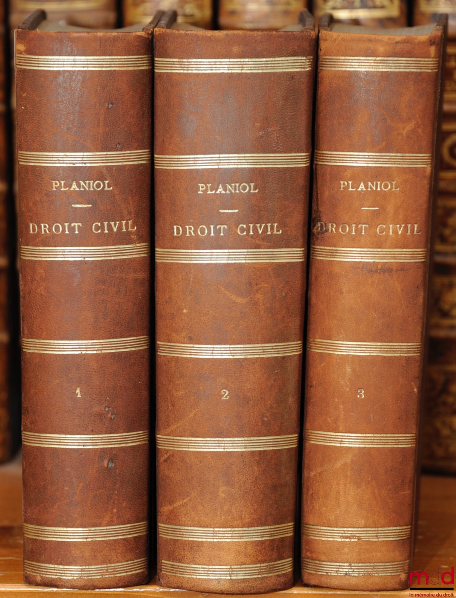 PLANIOL (Marcel) – ELEMENTARY TREATISE ON CIVIL LAW, 4th ed.; vol. I: General Principles - Persons - Family - Incapacitated Persons - Property; vol. II: Evidence - General Theory of Obligations - Contracts - Liens and Mortgages; vol. I