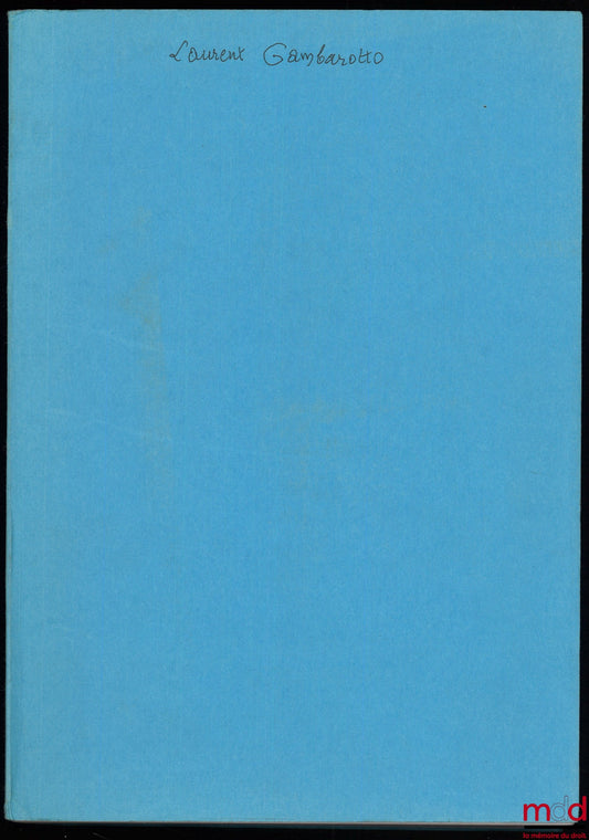 GAMBAROTTO (Laurent) – PACIFISME ET PATRIOTISME CHEZ LES RÉFORMÉS FRANÇAIS, 1900-1950, Institut protestant de théologie – Montpellier, U.V. d’Histoire contemporaine