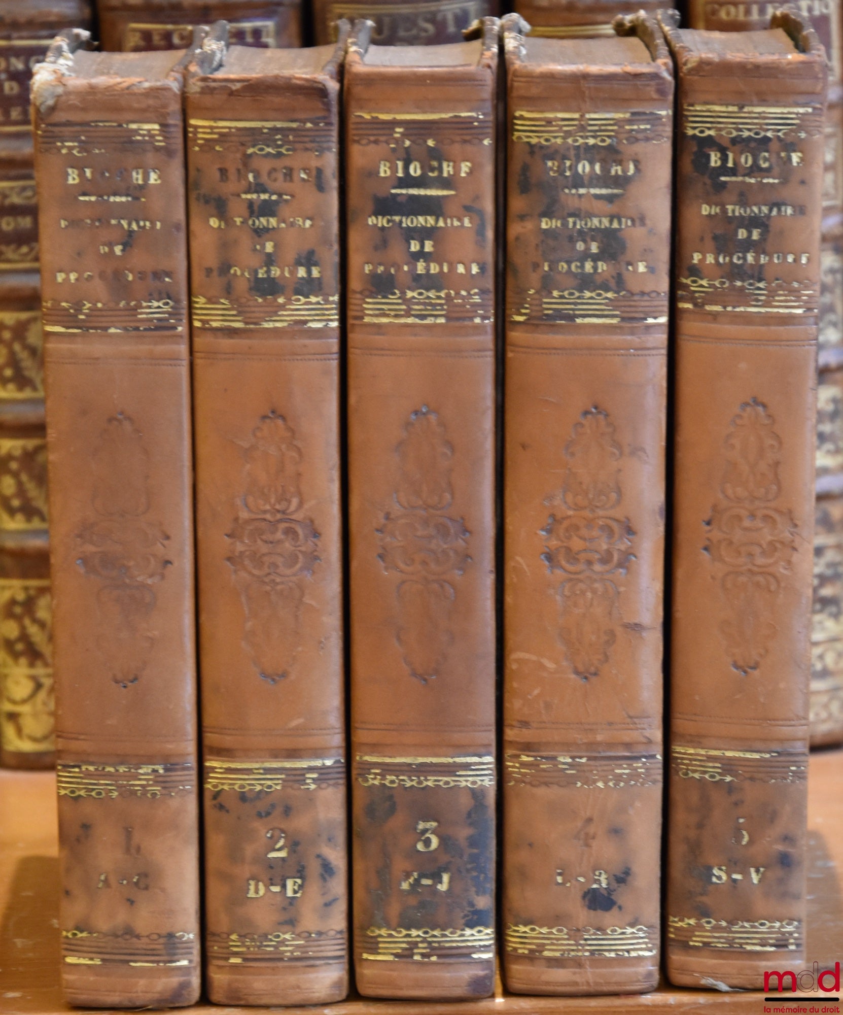 BIOCHE (Charles, Jules, Armand), GOUJET et al. – DICTIONARY OF CIVIL AND COMMERCIAL PROCEDURE, containing case law, the opinions of legal scholars, court practices, the stamp duty and registration of documents, their tariffs, their forms, and ending with
