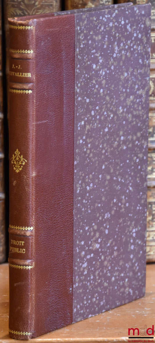 CHEVALLIER (Jean-Jacques) – COURSE IN PUBLIC LAW, written from the notes and with the author's permission, 1st year course, Academic Year 1957-1958