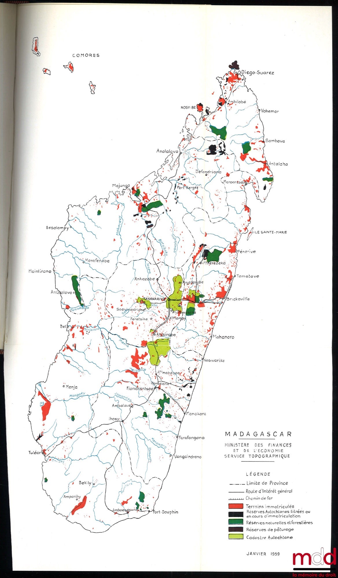 [Madagascar 1932-1965], GENDARME (René) – THE ECONOMY OF MADAGASCAR, Diagnosis and Development Prospects