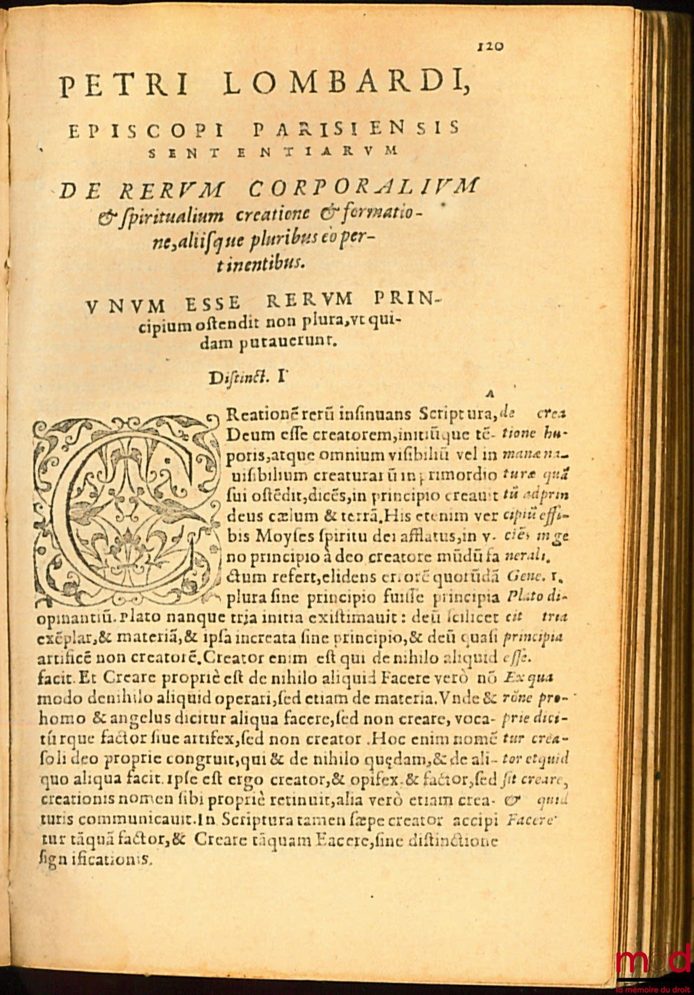 [LOMBARD (Pierre), WIART (Robert)], LOMBARDO (Petro), VVIARTI (Roberti) – MAGISTRI SENTENTIARUM LIBRI IIII. PETRO LOMBARDO EPISCOPO Parisiensi authore: Quibus recens accessit Tabula in primumisentiarum librum, F. Roberti Vviarti (…) Adiunximus singuli